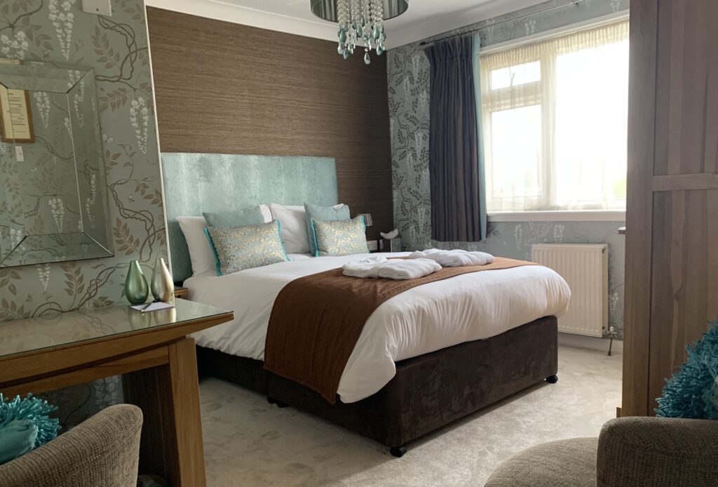 uxury double ensuite with sea view Pembrokeshire 5 star B&B St Davids