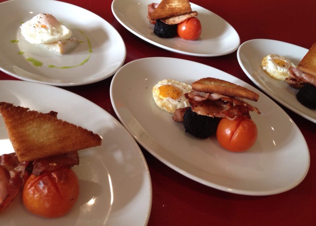Delicious breakfast included at luxury 5 star B&B bed and breakfast run by professional chef