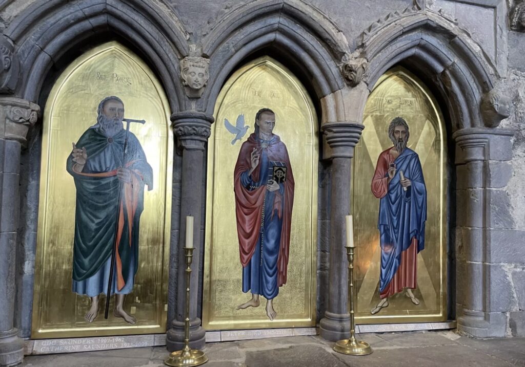 Part of the shrine of St David, St Davids Cathedral